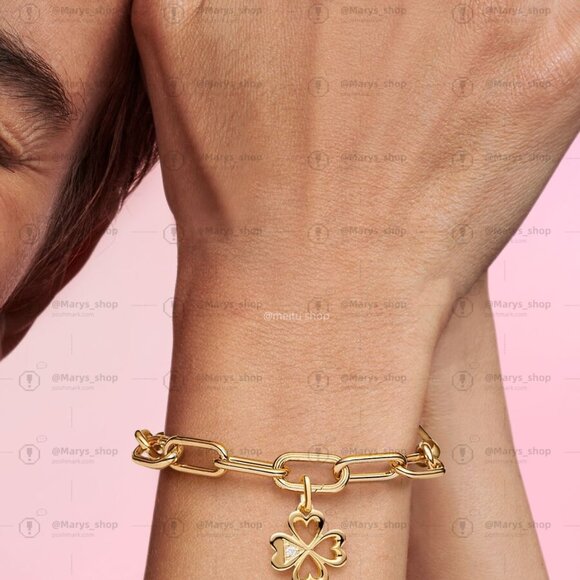 Pandora Pandora ME Heart Four-leaf Clover Medallion Charm - Picture 2 of 2